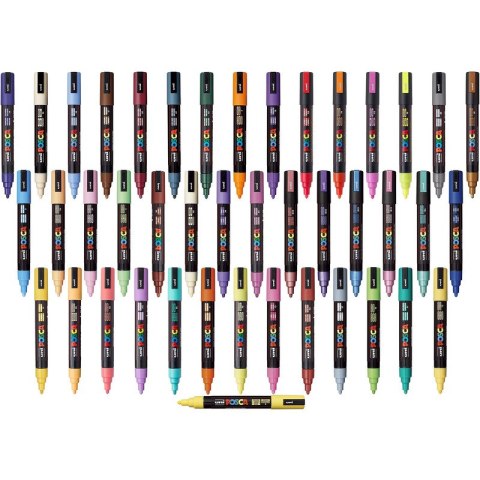 Marker z farbą plakatową Uni POSCA PC-5M fluo różo Uni