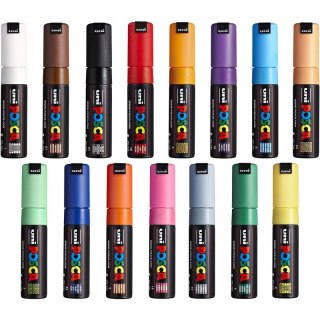 Marker z farbą plakatową Uni POSCA PC-7M pomarańcz Uni