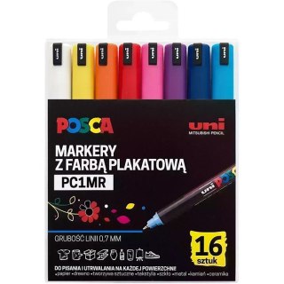Markery z farbą plakatową Uni POSCA PC-1MR 16 kolo Uni
