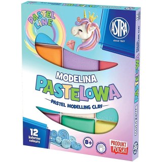 Modelina Astra 20g pastelowa x12 kolorów Astra