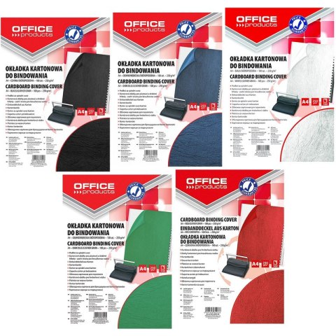 Okładki do bindowania OFFICE PRODUCTS, karton, A4, Office Products