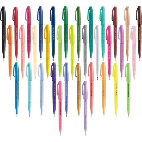 Pisak pędzelkowy Pentel Brush Sign Pen SES15C żółt Pentel Pisak pędzelkowy Pentel Brush Sign Pen SES15C żółt Pentel