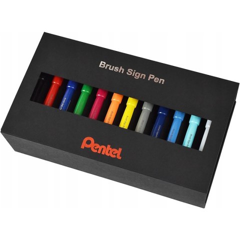 Pisaki pędzelkowe Pentel Brush Sign Pen SES15C 36 Pentel