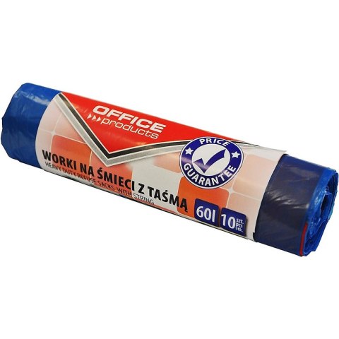 WORKI NA ŚMIECI 60L LDHD NIEBIESKIE Office Products