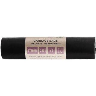 Worki na śmieci DONAU ECO, mocne (LDPE), 240l, 5 s DONAU ECO