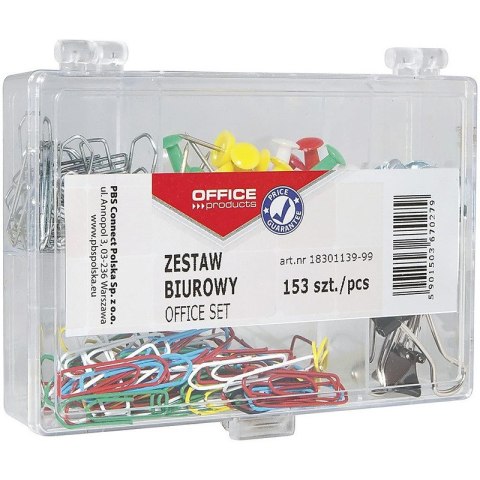 Zestaw biurowy (pinezki, klipy i spinacze) OFFICE Office Products