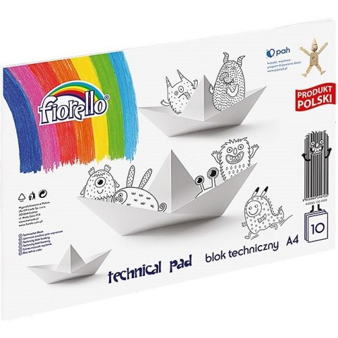 Blok techniczny Fiorello A4/10k biały FIORELLO