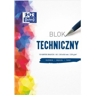 Blok techniczny Oxford A3/10k biały Oxford