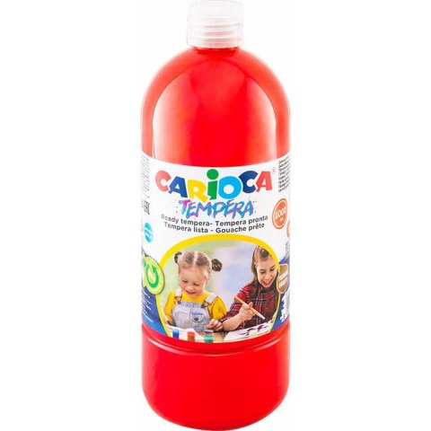Farba tempera Carioca 1000ml czerwona CARIOCA