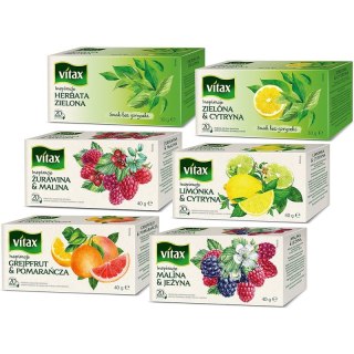 Herbata Vitax Inspirations malina z jeżyną (20) Vitax