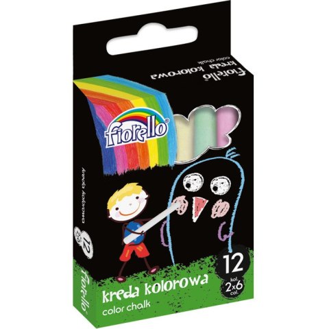 KREDA KOLOROWA FIORELLO 2x6 KOLORÓW (12) FIORELLO
