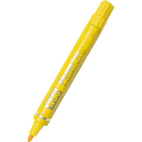 MARKER PERMANENTNY PENTEL N50 ŻÓŁTY Pentel