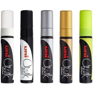 Marker kredowy Uni PWE-17K srebrny Uni