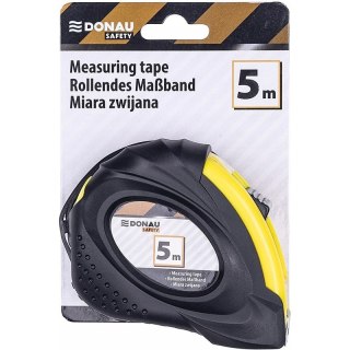 Miarka Donau Safety 18mm/5m zwijana czarno-żółta Donau Safety
