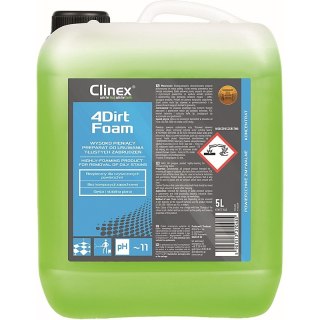 Preparat CLINEX 4Dirt Foam 5L, do usuwania tłustych zabrzudzeń Clinex