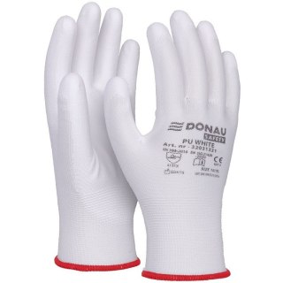 Rękawice Donau Safety PU White rozm.8 białe Donau Safety