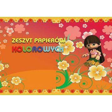 ZESZYT PAPIERÓW KOLOROWYCH A4 10 KARTEK Interdruk