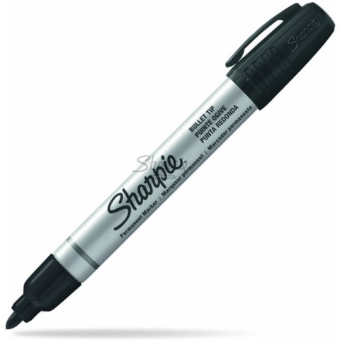 Marker premanentny Sharpe Metal okrągły czarny SHARPIE