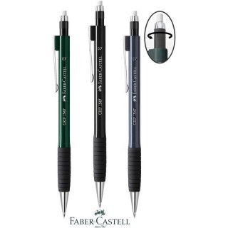 Ołówek automatyczny Faber-Castell Grip 1347 0.7mm metaliczny czarny Faber-Castell
