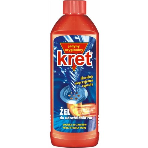 Środek do rur Kret 1L żel KRET