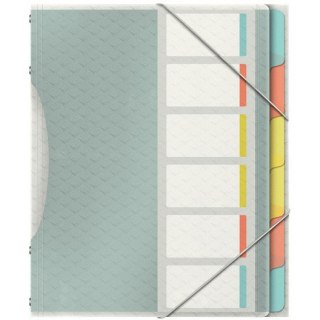 TECZKA PP Z GUMKĄ ESSELTE Colour'Ice A4 6 PRZEKŁADEK Esselte