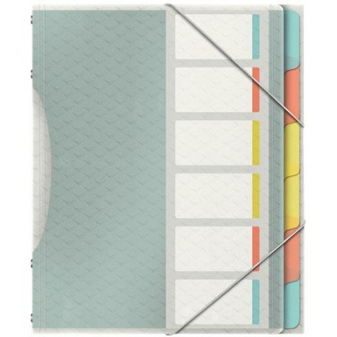 TECZKA PP Z GUMKĄ ESSELTE Colour'Ice A4 6 PRZEKŁADEK Esselte