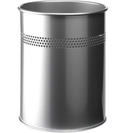 KOSZ NA ŚMIECI DURABLE 15L METALOWY SREBRNY Durable