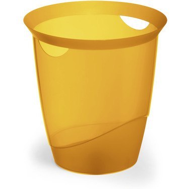 KOSZ NA ŚMIECI DURABLE 16L POMARAŃCZOWY TRANSPARENTNY Durable