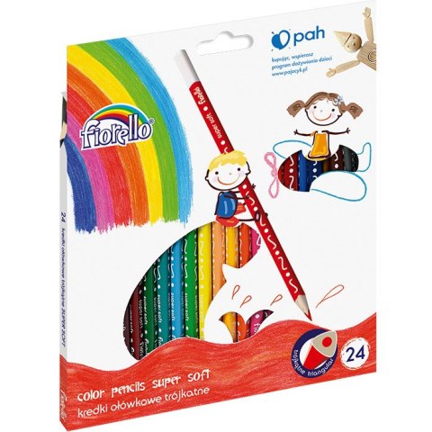 KREDKI OŁÓWKOWE FIORELLO 24 KOLORY FIORELLO