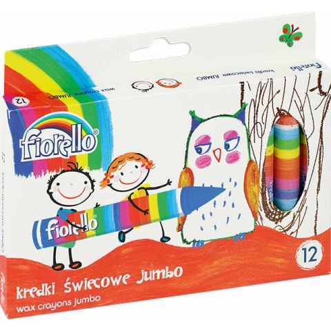 KREDKI ŚWIECOWE FIORELLO JUMBO 12 KOLORÓW FIORELLO