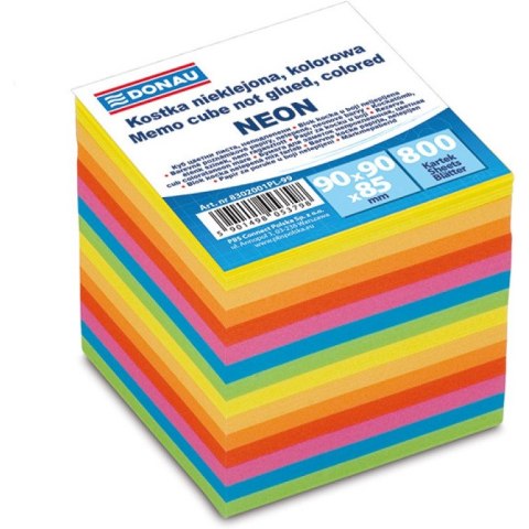 Kostka papierowa Donau 90x90x90mm nieklejona kolor Donau