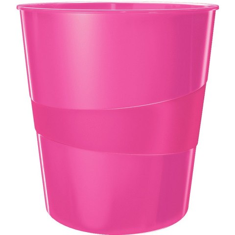Kosz na śmieci Leitz Wow 15L różowy Leitz