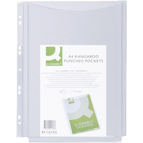Koszulki na katalogi Q-Connect A4/150µm krystaliczne (5) Q-CONNECT