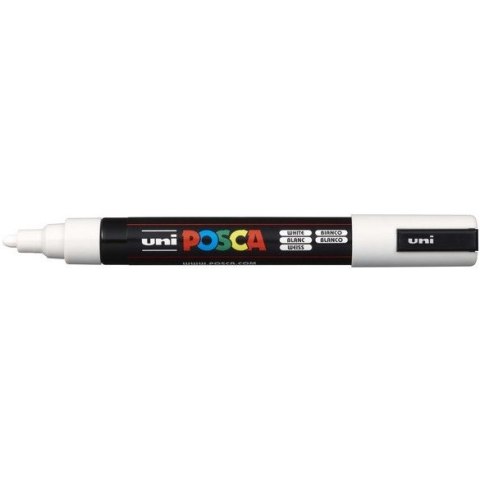 MARKER Z FARBĄ PLAKATOWĄ UNI PC-5M POSCA BIAŁY Uni
