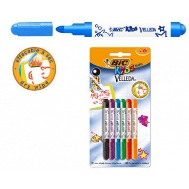 MARKERY DO TABLIC BIC KIDS VELLEDA 6 KOLORÓW Bic