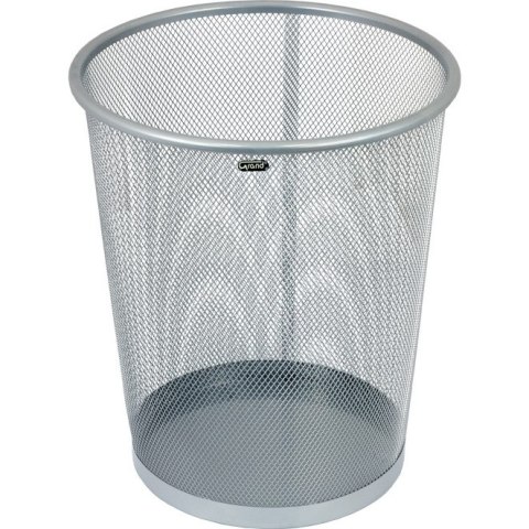 METALOWY KOSZ NA ŚMIECI 12L SREBRNY Grand