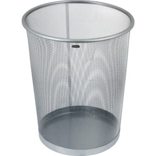 METALOWY KOSZ NA ŚMIECI 19L SREBRNY Grand