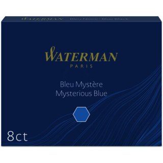 NABOJE ATRAMENTOWE WATERMAN STANDARD NIEBIESKO-CZARNE (8) Waterman