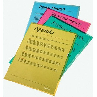 OFERTÓWKI ESSELTE "L" A4/115µm GROSZKOWE ŻÓŁTE (25) Esselte