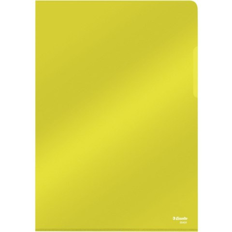 OFERTÓWKI ESSELTE "L" A4/150µm KRYSTALICZNE ŻÓŁTE (25) Esselte