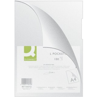 Ofertówki Q-Connect "L" A4/80µm groszkowe (100) Q-CONNECT