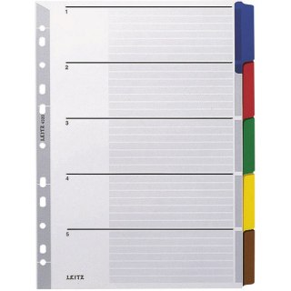 PRZEKŁADKI KARTONOWE LEITZ A4 5 KOLORÓW Leitz