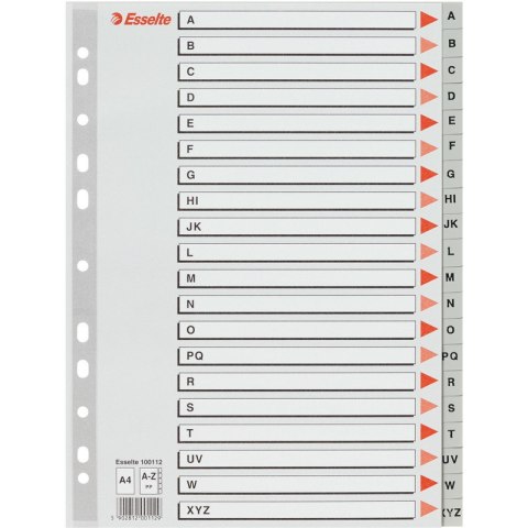 PRZEKŁADKI PP ESSELTE A4 A-Z Esselte