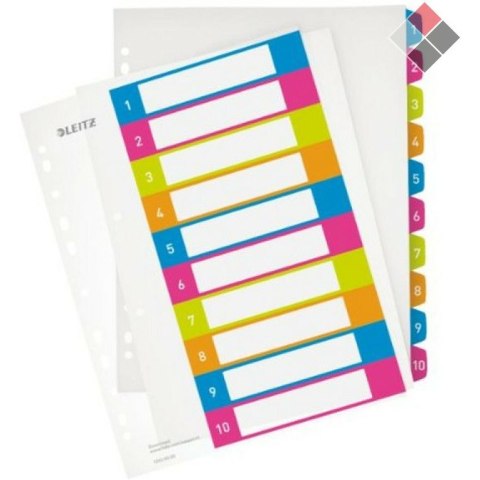 PRZEKŁADKI PP LEITZ A4 MAXI 1-10 DO NADRUKU Leitz