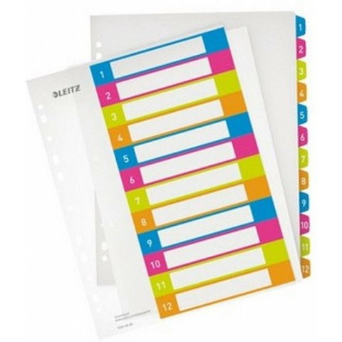 PRZEKŁADKI PP LEITZ A4 MAXI 1-12 DO NADRUKU Leitz