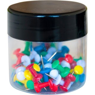 Pinezki do tablic Q-Connect mix kolorów (60) Q-CONNECT