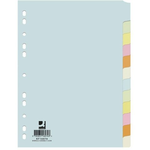 Przekładki kartonowe Q-Connect A4 12 kolorów Q-CONNECT