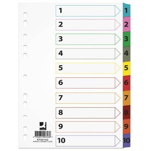 Przekładki mylar Q-Connect A4 1-10 Q-CONNECT