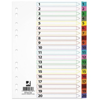Przekładki mylar Q-Connect A4 1-20 Q-CONNECT
