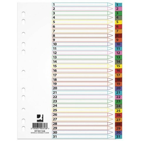 Przekładki mylar Q-Connect A4 1-31 Q-CONNECT